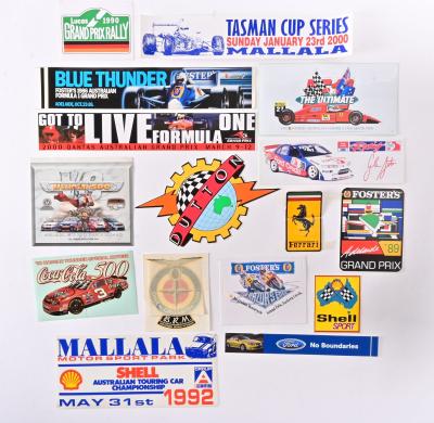 MOTOR SPORT STICKERS: A collection of unused motorsport stickers