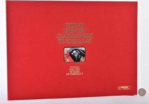 FERRARI: "Ferrari 1948-1987 40 Years of Formula 1 [Momo Design]" limited edition boxed set of lithograph prints by Paolo D'Alessio