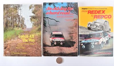 AUSTRALIAN RALLY: Three hardback books relating to Australian rally driving