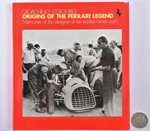 FERRARI: "Original of the Ferrari Legend" hardcover book Gioacchino Colombo