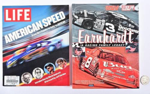 AMERICAN RACING: Two books relating to American Racing, including "Earnhardt, A Racing Family Legacy" hardcover book