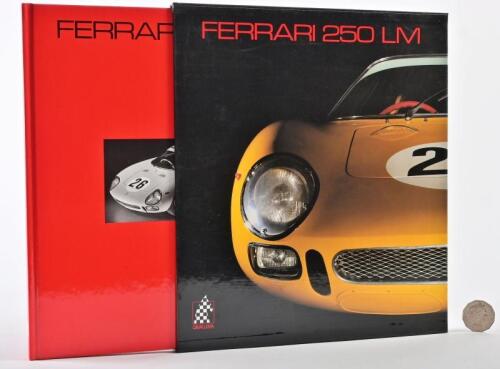 FERRARI: A rare copy of "Ferrari 250 LM" hardcover book by Doug Nye and Pietro Carriero, in slipcover (Number 15)