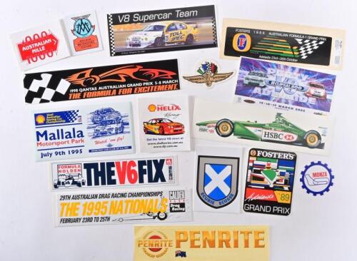 MOTOR SPORT STICKERS: A collection of unused motorsport stickers