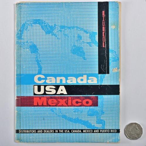 PORSCHE: A 1960 Porsche Distributors and Dealers list for the USA, Canada, Mexico and Puerto Rico, missing list of distributors
