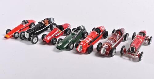FORMULA 1: Seven 1:43 scale 1930s-1950s Formula 1 car models