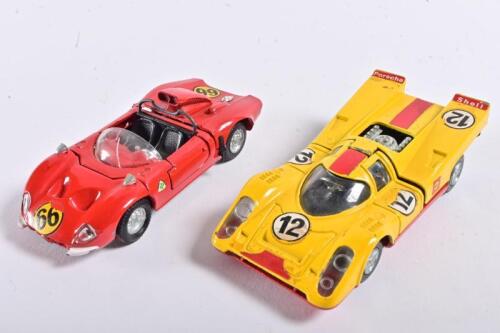 MERCURY: Two 1:43 scale racing car models by Mercury