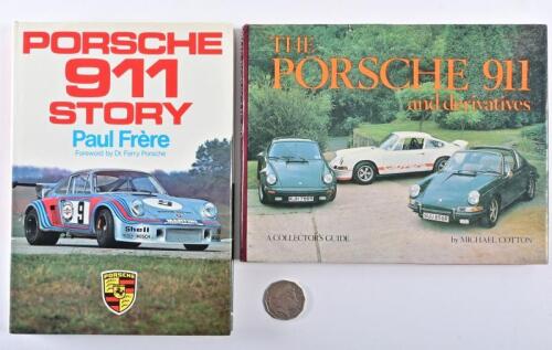 PORSCHE 911: Two hardcover books relating to Porsche 911s, including "The Porsche 911 and Derivatives" by Michael Cotton