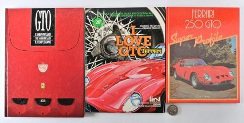 FERRARI: Three hardcover books relating to Ferrari, including "Ferrari, 250 GTI Super Profile" by Chris Harvey