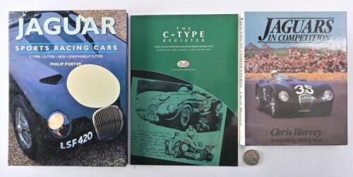 JAGUAR: Three books relating to Jaguar, including "Jaguar Sports Racing Cars" by Phillip Porter
