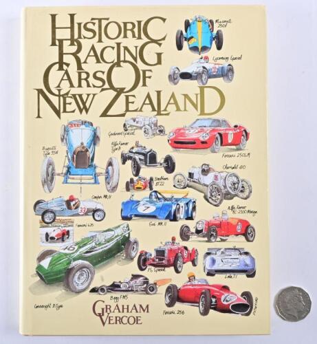 NEW ZEALAND RACING: "Historic Racing Cars of New Zealand" hardcover book of Graham Vercoe