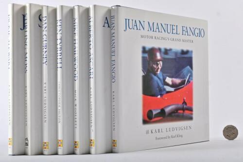RACING DRIVERS: A collection of seven books mostly published by Haynes on racing car drivers, including Fangio, Moss etc