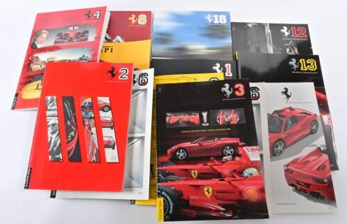 FERRARI: Thirteen issues of "The Official Ferrari Magazine", issues 1-4, 2x6, 8, 9, 11-14 & 17