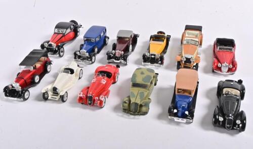 1930s MODELS: Twelve 1:43 scale various 1930s car models