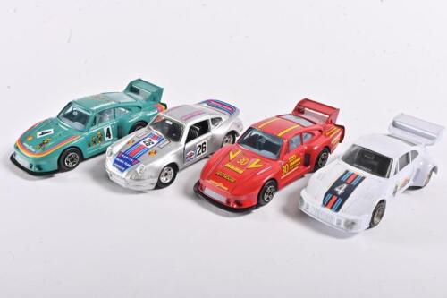 PORSCHE: Four 1:43 scale Porsche car models