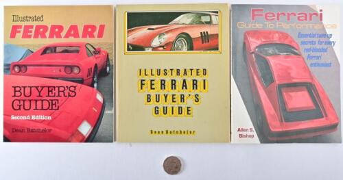 FERRARI: Two softcover Ferrari buyers guides and a "Guide to Performance"