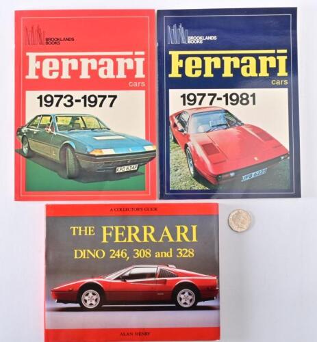 FERRARI: Three Ferrari reference books including two by Brooklands Books