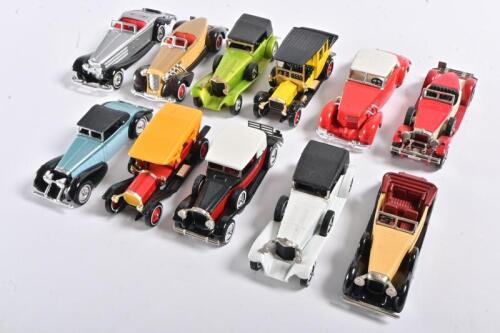 MATCHBOX: Eleven 1:43 scale circa 1920s/1930s car models