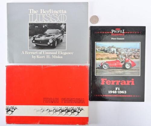 FERRARI: Three books relating to Ferrari, including "Ferrari Pininfarina"