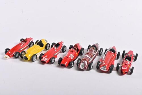 BRUMM: Seven various 1:43 scale circa 1950s/1960s Formula 1 car models by Brumm