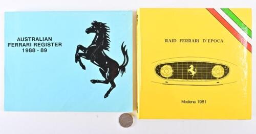 FERRARI: Two books relating to Ferrari, including "Australian Ferrari Register 1988-89"