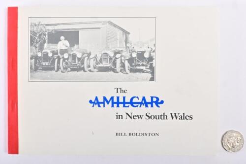 AMILCAR: A softcover book "The Amilcar in New South Wales" by Bill Boldiston