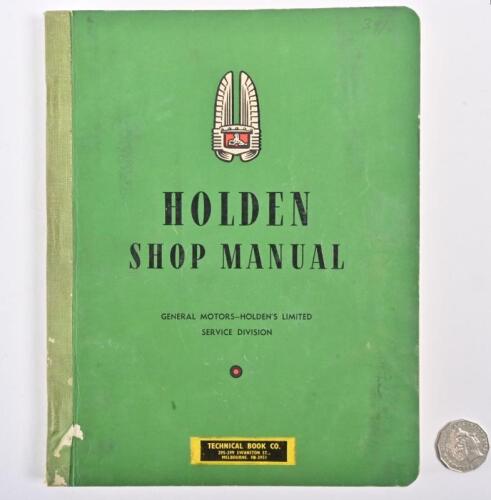 HOLDEN: An original 1952 Holden workshop manual for a Holden FJ