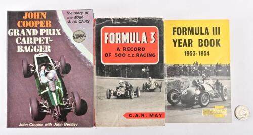 COOPER/FORMULA III: Two period mid 1950s books on Formula III 500cc racing