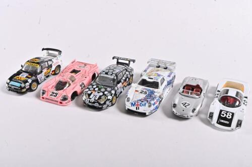 HIGH SPEED: Six 1:43 scale various Porsche racing car models