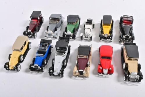 SOLIDO: Twelve 1:43 scale 1920s/1930s car models by Solido
