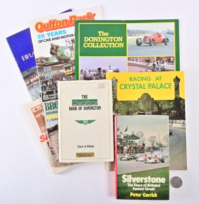 ENGLISH RACETRACKS: A collection of eight publications relating to English racetracks, including" Silverstone, the Story of Britain's Fastest Circuit" by Peter Carrick