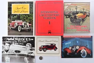 AUTOMOBILE COLLECTIONS: Six books relating the automobile collecting and collections, including "The Schlumpf Automobile Collection" by Halwart Schrader