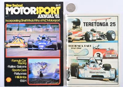 NEW ZEALAND RACING: Two publications on New Zealand motorsport including "Teretonga 25"