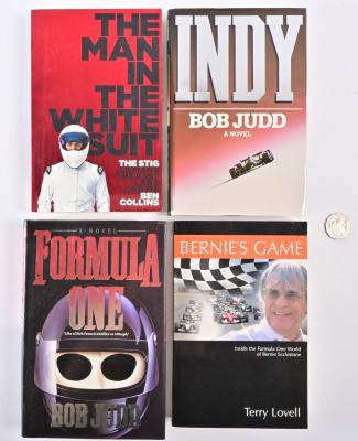 RACING NOVELS AND BOOKS: Four books including racing novels and books