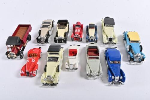 1930s MODELS: Twelve 1:43 scale various 1930s car models