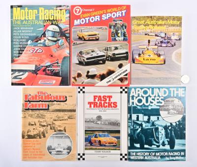 AUSTRALIAN RACETRACKS: Six books on Australian race tracks, including "Fast Tracks, Australia's Motor Racing Circuits 1904-1995" by Terry Walker