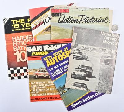 MOTOR RACING MAGAZINES: A collection of six vintage motor racing related magazines, including "New Book of Autosports"