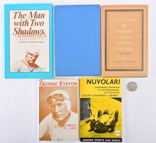 EARLY RACING: Five books on early racing , including "Split Seconds" by Raymond Mays