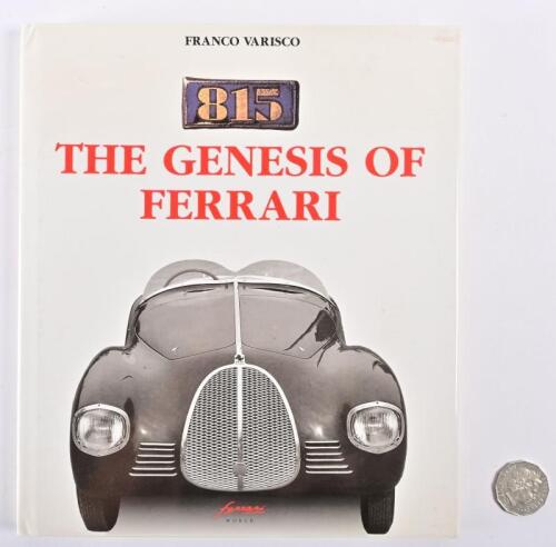 FERRARI: A hardcover book "The Genesis of Ferrari" by Franco Varisco