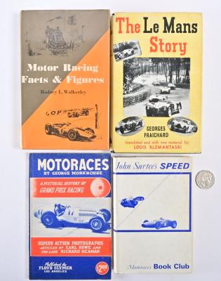 EARLY RACING: Four books on early racing ,including "Motor Racing Facts & Figures" by Rodney L Walkerley