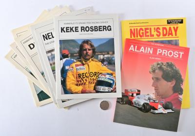 GRAND PRIX DRIVERS: Ten publications on various Grand Prix racing drivers from the 1980s