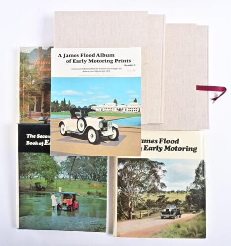 JAMES FLOOD: Four volumes of "The James Flood Book of Early Motoring" and two other James Flood publications