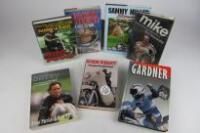 MOTORCYCLES: Seven books relating to motorcycles (signed)