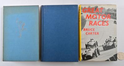 MOTOR RACING: Three vintage books on motor racing history including "Great Motor Races" by Bruce Carter