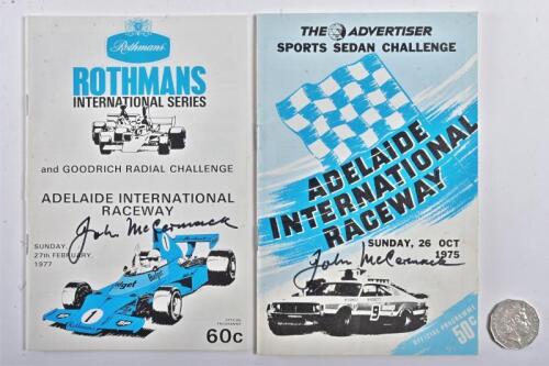 JOHN MCCORMACK: Two 1970s official programmes signed by John McCormack
