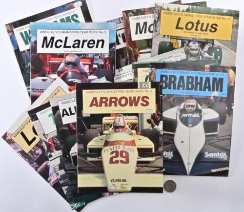 KIMBERLEY'S GRAND PRIX TEAM GUIDE: Fourteen issues of "Kimberley's Grand Prix Team Guide", issues 1-15 excluding 3
