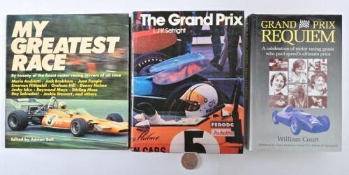 GRAND PRIX: Three hardcover books relating to the Grand Prix, including "Grand Prix Requiem" by William Court