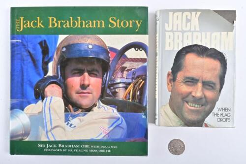 JACK BRABHAM: Two hardcover books on Jack Brabham