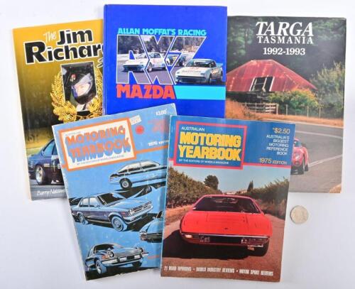 AUSTRALIAN MOTORING AND RACING: Five books relating to Australian motoring and racing, including two "Australian Motoring" yearbooks