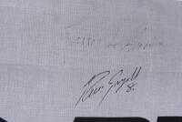 DUNLOP: A autographed 1996 Dunlop flag, signed by Dick Johnson; John Bowe; Wayne Gardner; Larry Perkins; Russell Ingall; Wayne Russell; John Trimbole - 6