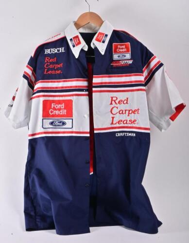 NASCAR/FORD: A "Chi-Chie" branded trouser and shirt outfit from the 1994 Nascar Busch Series produced by Akin Sutton Motorsport
